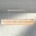 CIHELA CLEAR/ SMOKE GLASS RECTANGULAR CHANDELIER 54
