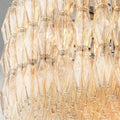 CIHELA CLEAR/ SMOKE GLASS ROUND CHANDELIER 37
