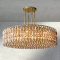 CIHELA CLEAR/ SMOKE GLASS ROUND CHANDELIER 37