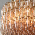 CIHELA CLEAR/ SMOKE GLASS ROUND CHANDELIER 37