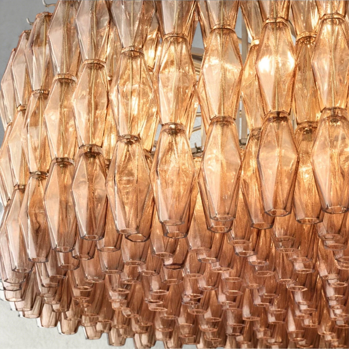 CIHELA CLEAR/ SMOKE GLASS ROUND CHANDELIER 37", 47", 62" - lampmodern
