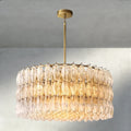 CIHELA CLEAR/ SMOKE GLASS ROUND CHANDELIER 37