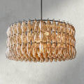 CIHELA CLEAR/ SMOKE GLASS ROUND CHANDELIER 37