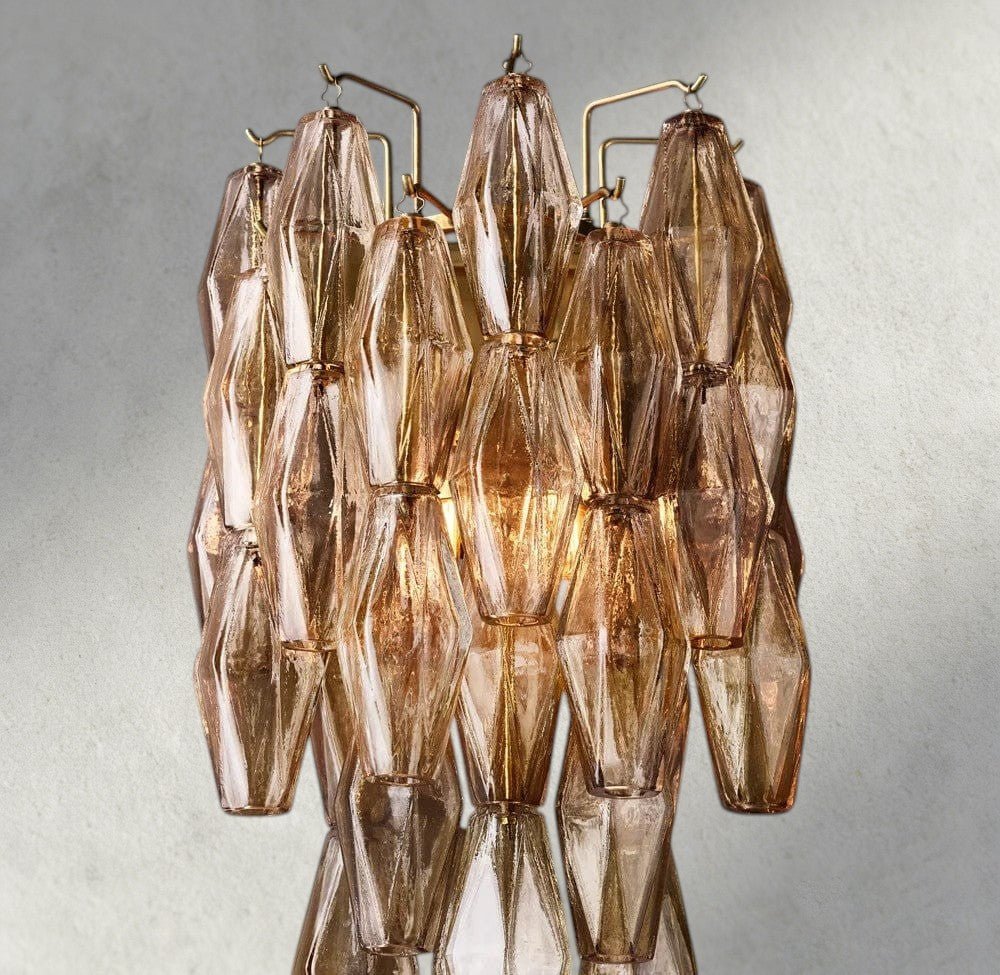 CIHELA CLEAR/ SMOKE GLASS SCONCE 19" - lampmodern