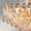 CIHELA CLEAR/ SMOKE GLASS TIERED RECTANGULAR CHANDELIER 54