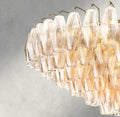 CIHELA CLEAR/ SMOKE GLASS TIERED ROUND CHANDELIER 37