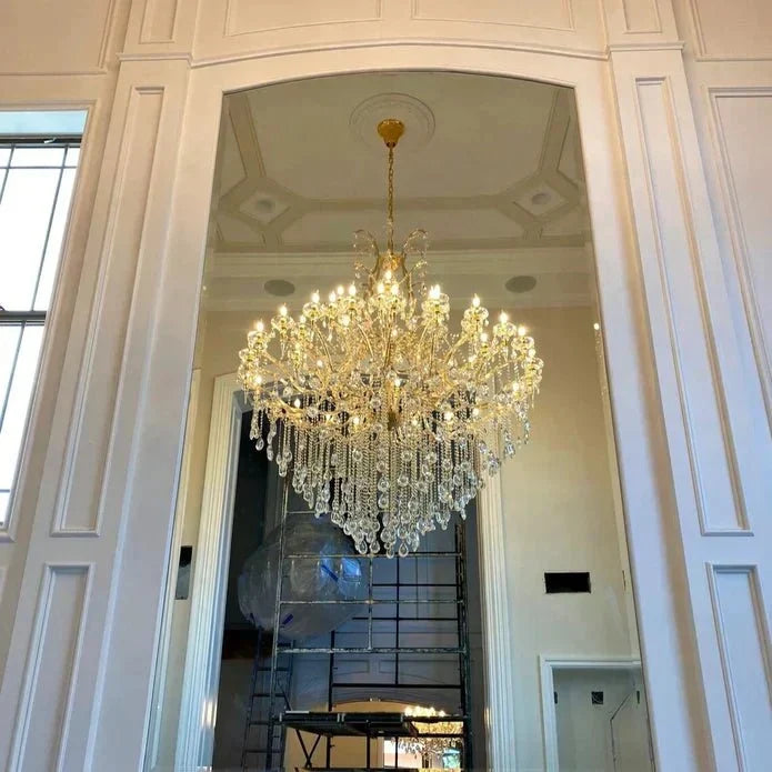 Classic Modern Multi - layers Crystal Chandelier for Staircase/Foyer/Villa - lampmodern