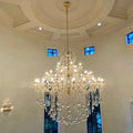 Classic Modern Multi - layers Crystal Chandelier for Staircase/Foyer/Villa - lampmodern