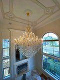 Classic Modern Multi - layers Crystal Chandelier for Staircase/Foyer/Villa - lampmodern
