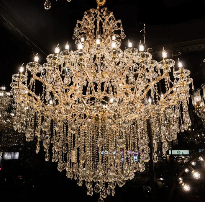 Classic Modern Multi - layers Crystal Chandelier for Staircase/Foyer/Villa - lampmodern