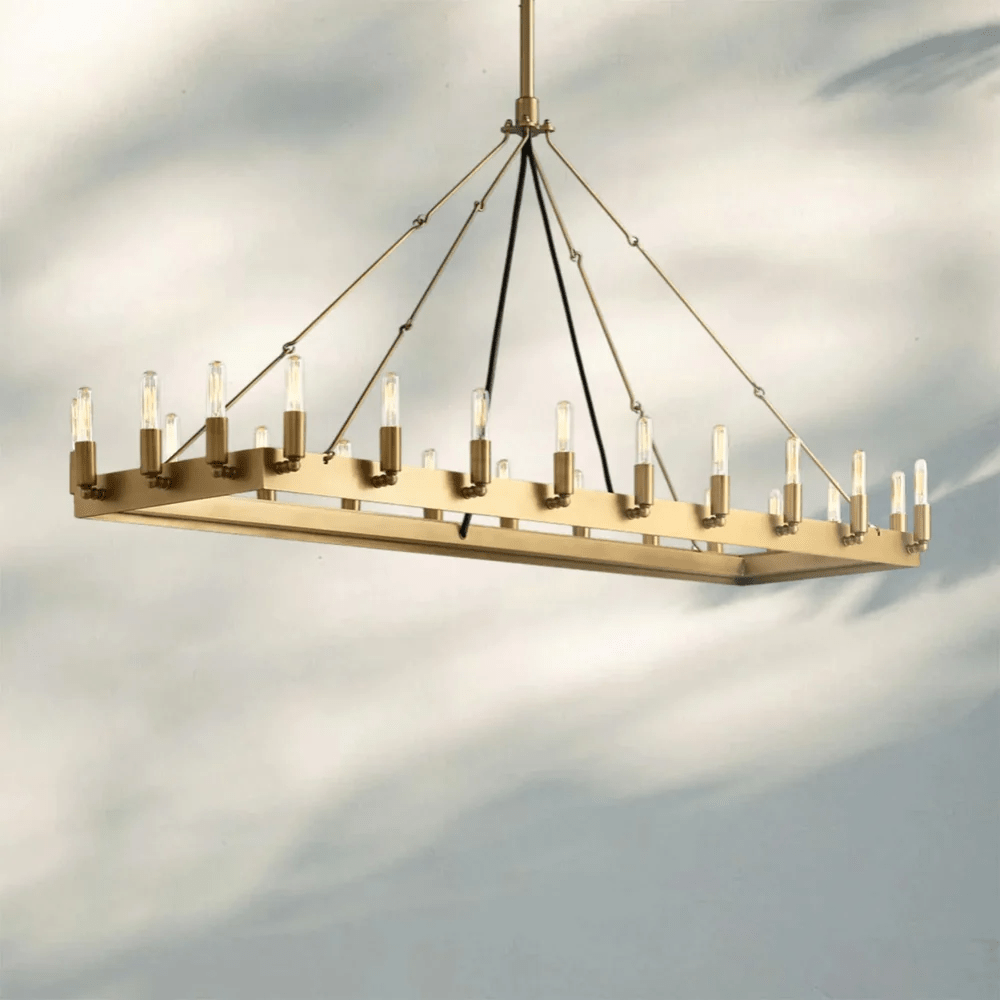 Cominv Rectangular Chandelier 41", 54" - lampmodern