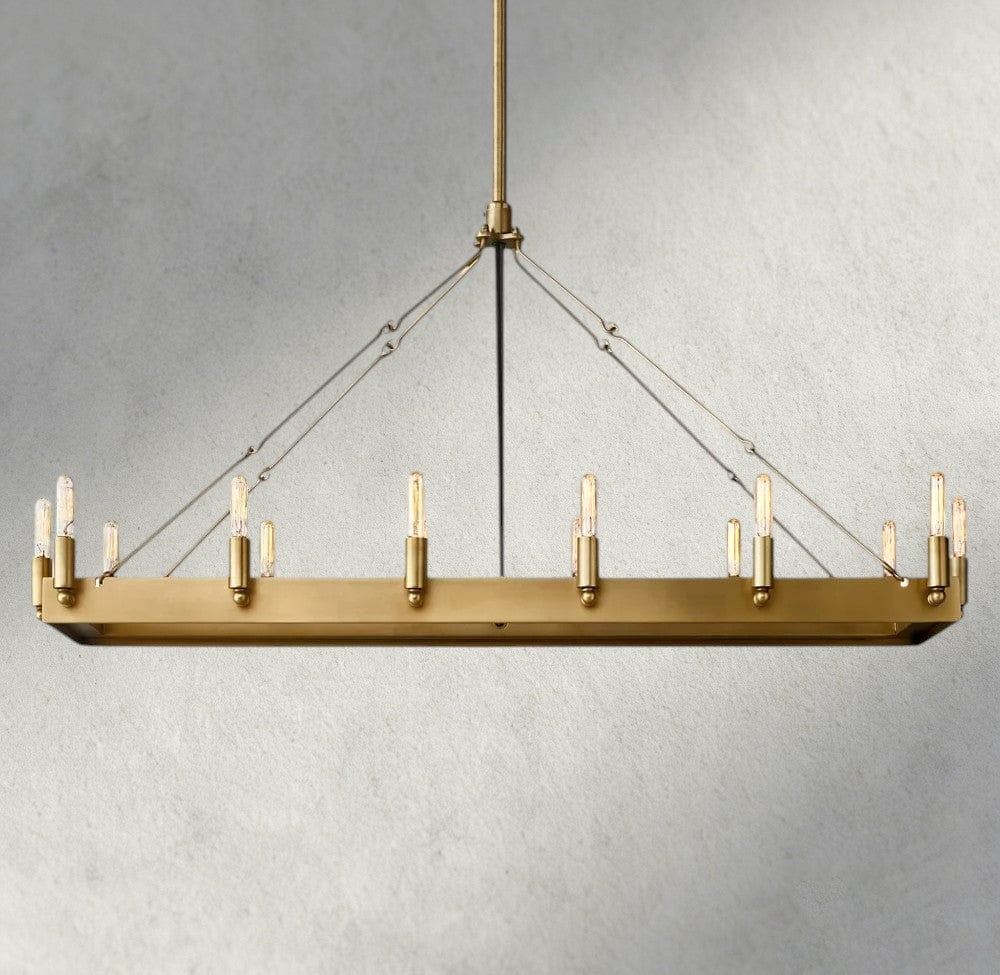 Cominv Rectangular Outdoor Chandelier 41", 54" - lampmodern