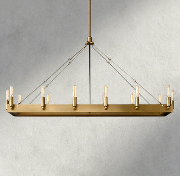 Cominv Rectangular Outdoor Chandelier 41", 54" - lampmodern