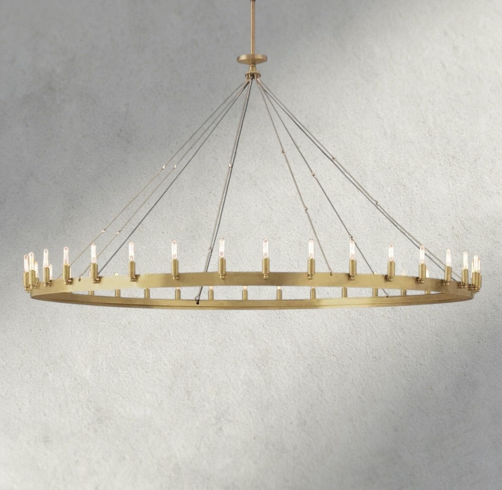 Cominv Round Outdoor Chandelier 26", 38", 50", 63", 73" - lampmodern