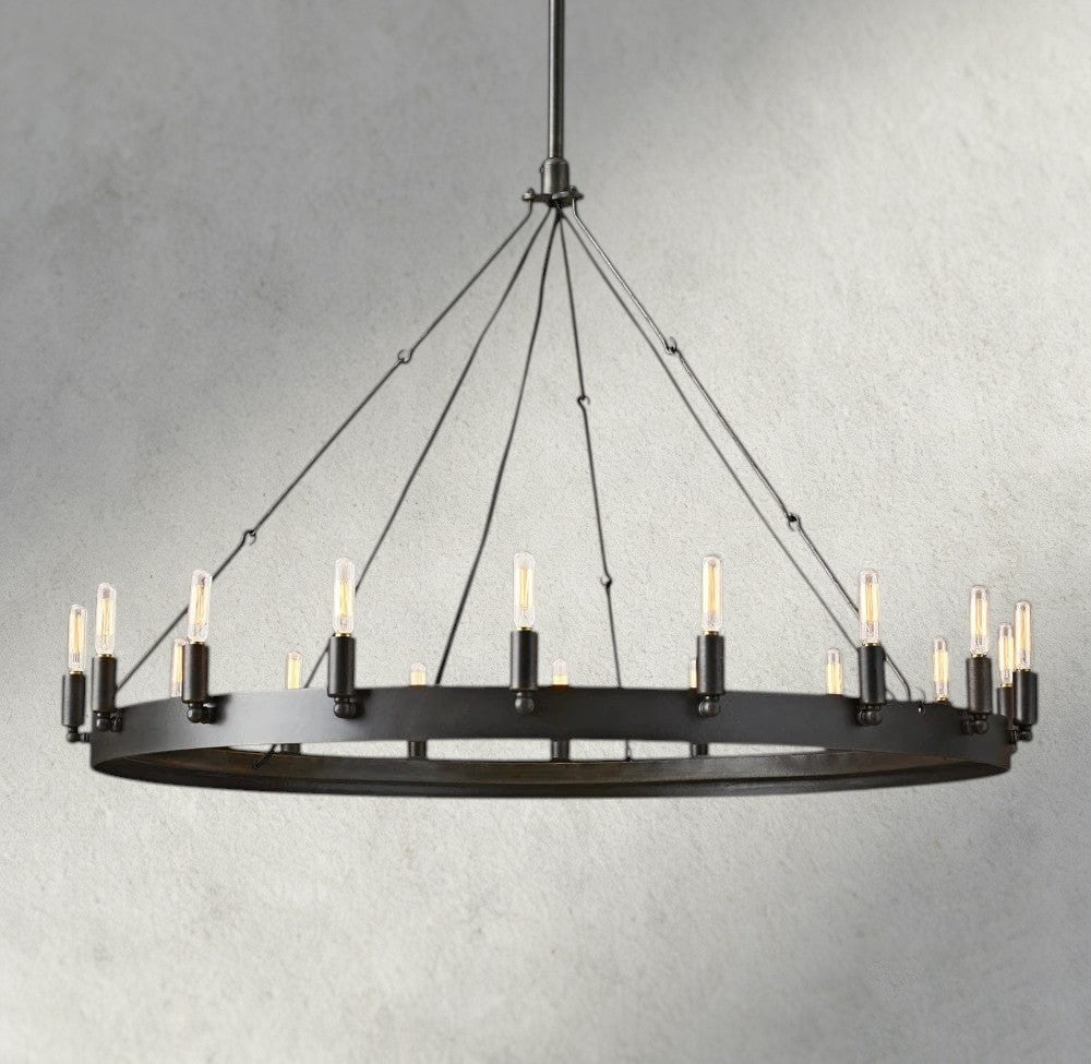Cominv Round Outdoor Chandelier 26", 38", 50", 63", 73" - lampmodern