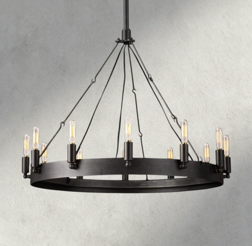 Cominv Round Outdoor Chandelier 26", 38", 50", 63", 73" - lampmodern