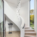 Contemporary Staircase Chandelier Spiral Tube Ceiling Light - lampmodern
