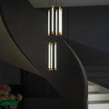 Contemporary Staircase Chandelier Spiral Tube Ceiling Light - lampmodern