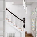 Contemporary Staircase Chandelier Spiral Tube Ceiling Light - lampmodern