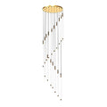 Contemporary Staircase Chandelier Spiral Tube Ceiling Light - lampmodern