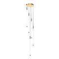 Contemporary Staircase Chandelier Spiral Tube Ceiling Light - lampmodern