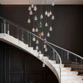 Crystal Chandelier for Staircase Luxury LED Ceiling Light - lampmodern