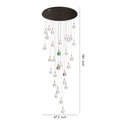 Crystal Chandelier for Staircase Luxury LED Ceiling Light - lampmodern