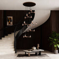 Crystal Staircase Chandelier Nordic Creative Ceiling Light - lampmodern