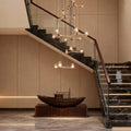 Crystal Staircase Chandelier Nordic Creative Ceiling Light - lampmodern