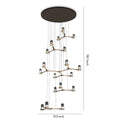 Crystal Staircase Chandelier Nordic Creative Ceiling Light - lampmodern