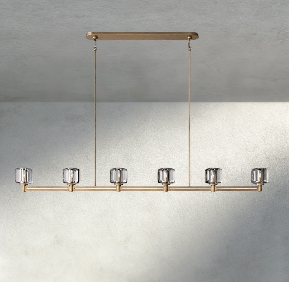Damuet Linear Chandelier 54", 72" - lampmodern
