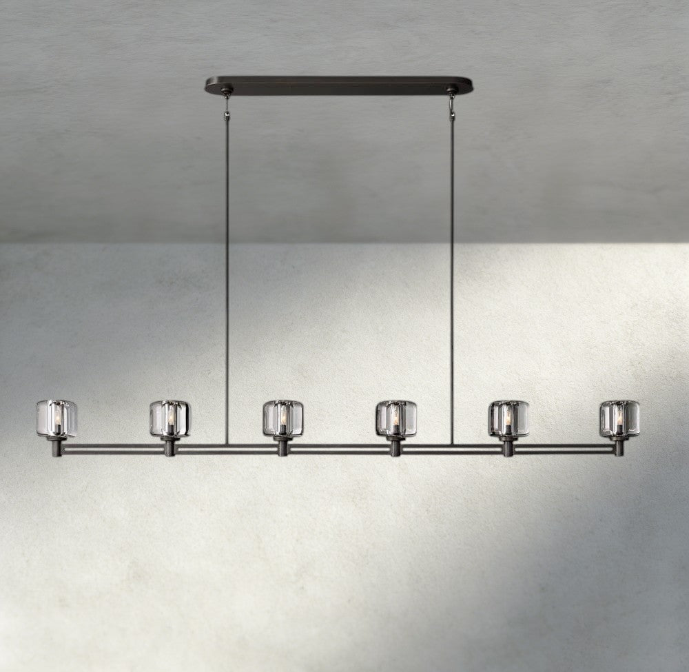 Damuet Linear Chandelier 54", 72" - lampmodern