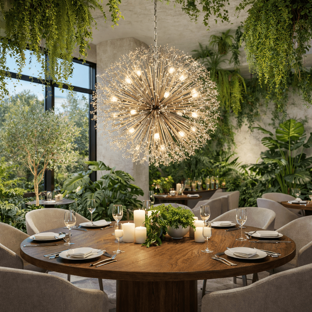 Dandelion Round Chandelier - lampmodern