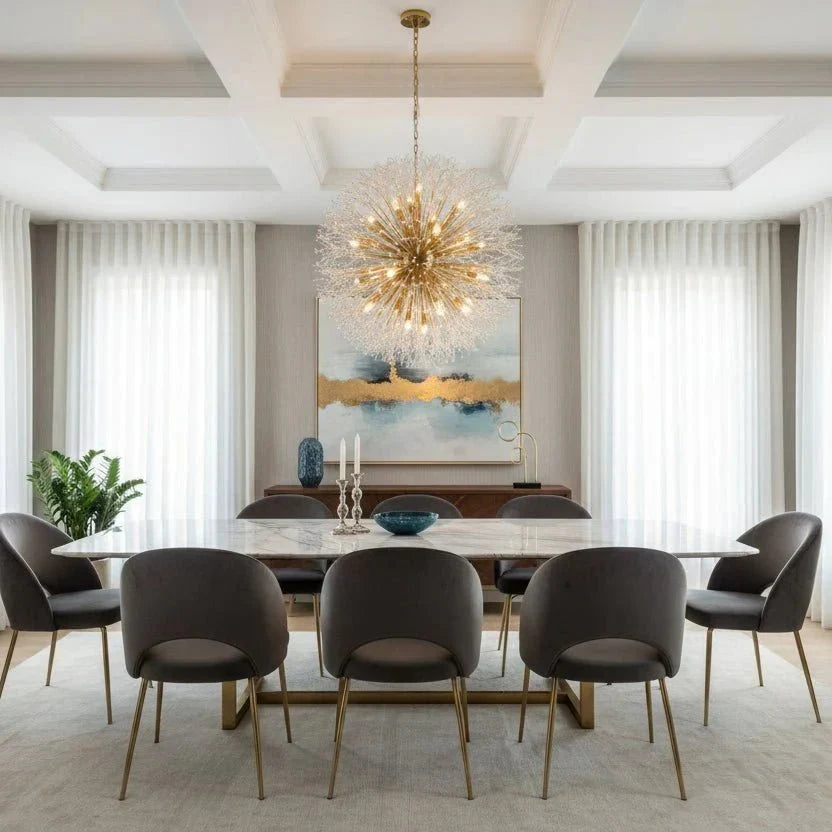 Dandelion Round Chandelier - lampmodern