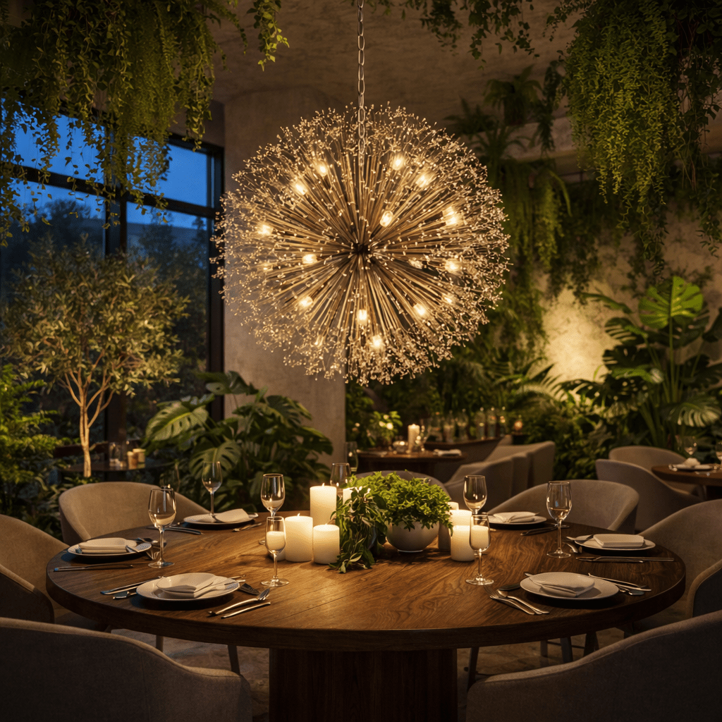 Dandelion Round Chandelier - lampmodern