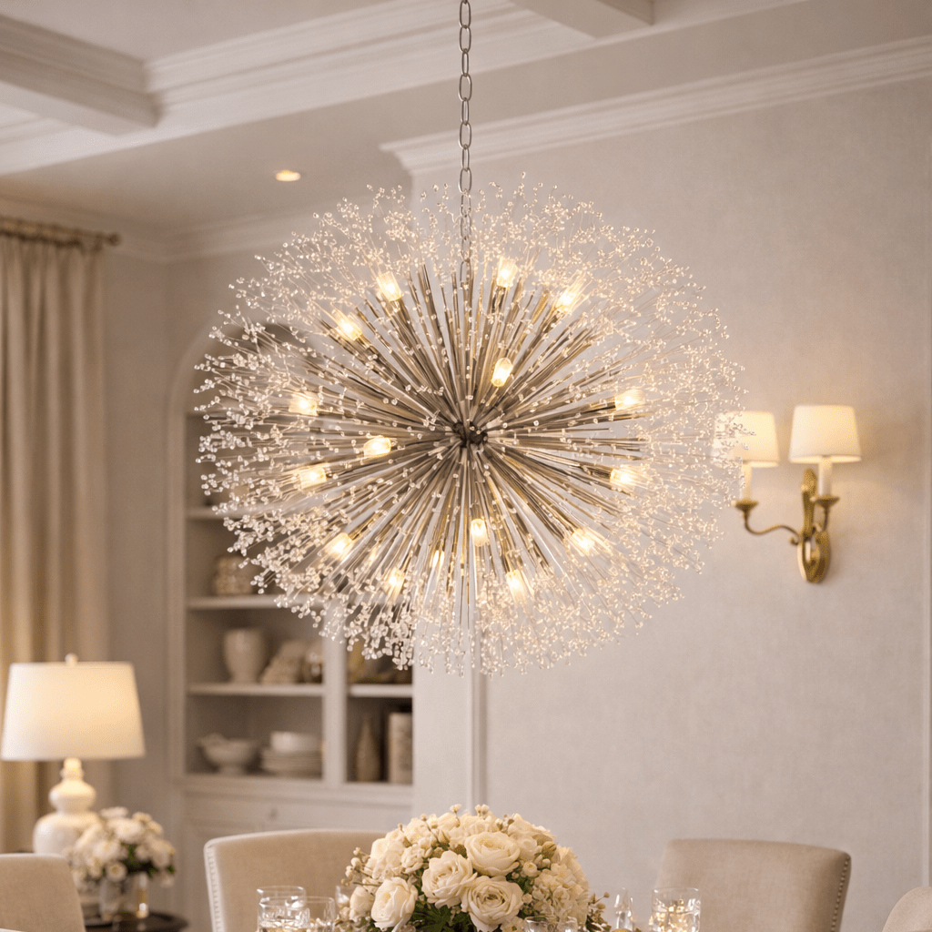 Dandelion Round Chandelier - lampmodern