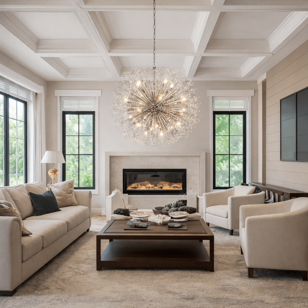 Dandelion Round Chandelier - lampmodern