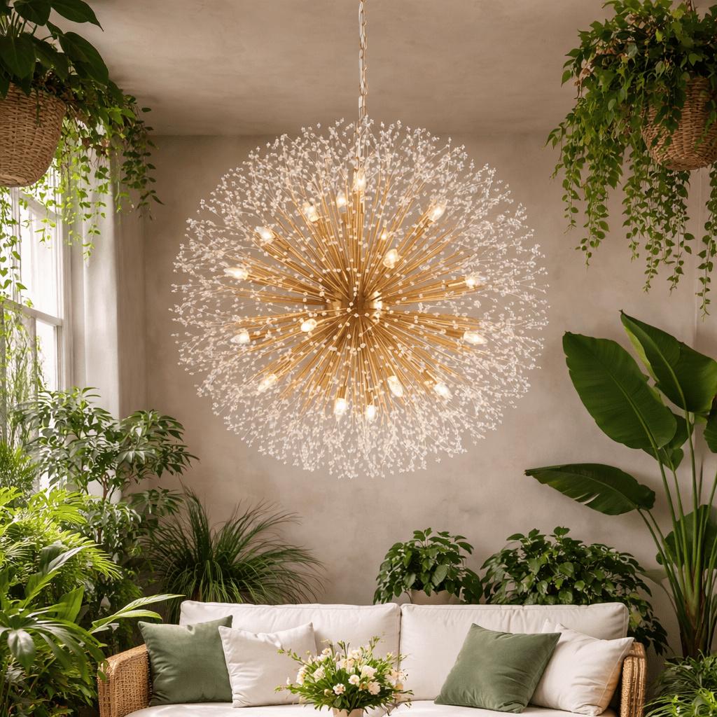 Dandelion Round Chandelier - lampmodern