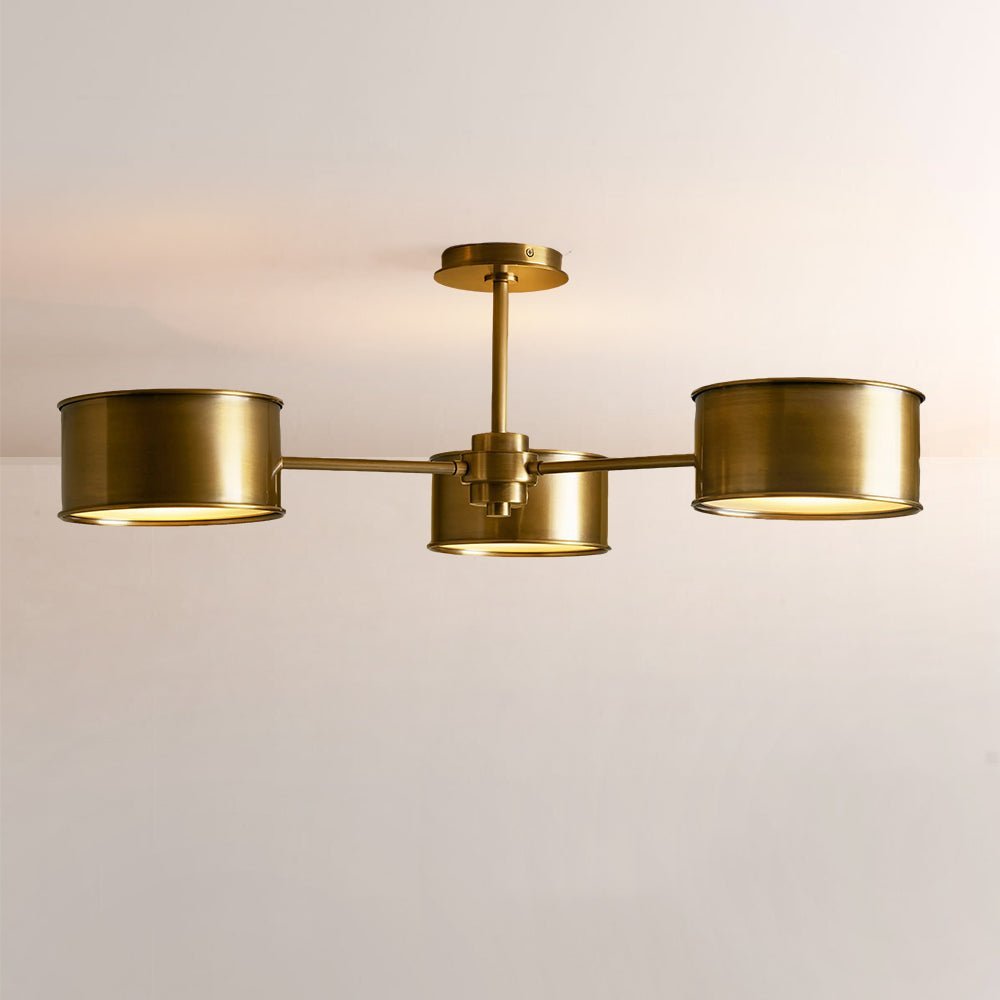 Daphna 3 - Light Metal Semi - Flush Mount - lampmodern