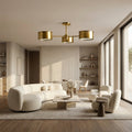 Daphna 3 - Light Metal Semi - Flush Mount - lampmodern
