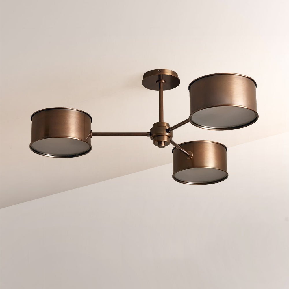 Daphna 3 - Light Metal Semi - Flush Mount - lampmodern