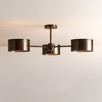 Daphna 3 - Light Metal Semi - Flush Mount - lampmodern
