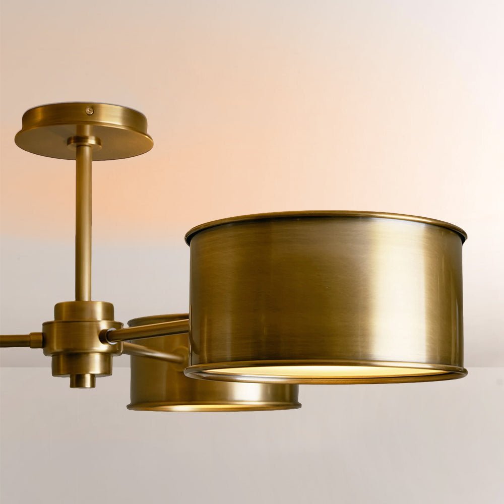 Daphna 3 - Light Metal Semi - Flush Mount - lampmodern