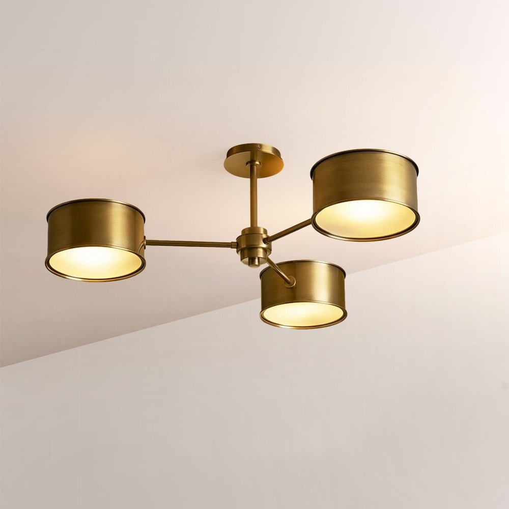 Daphna 3 - Light Metal Semi - Flush Mount - lampmodern