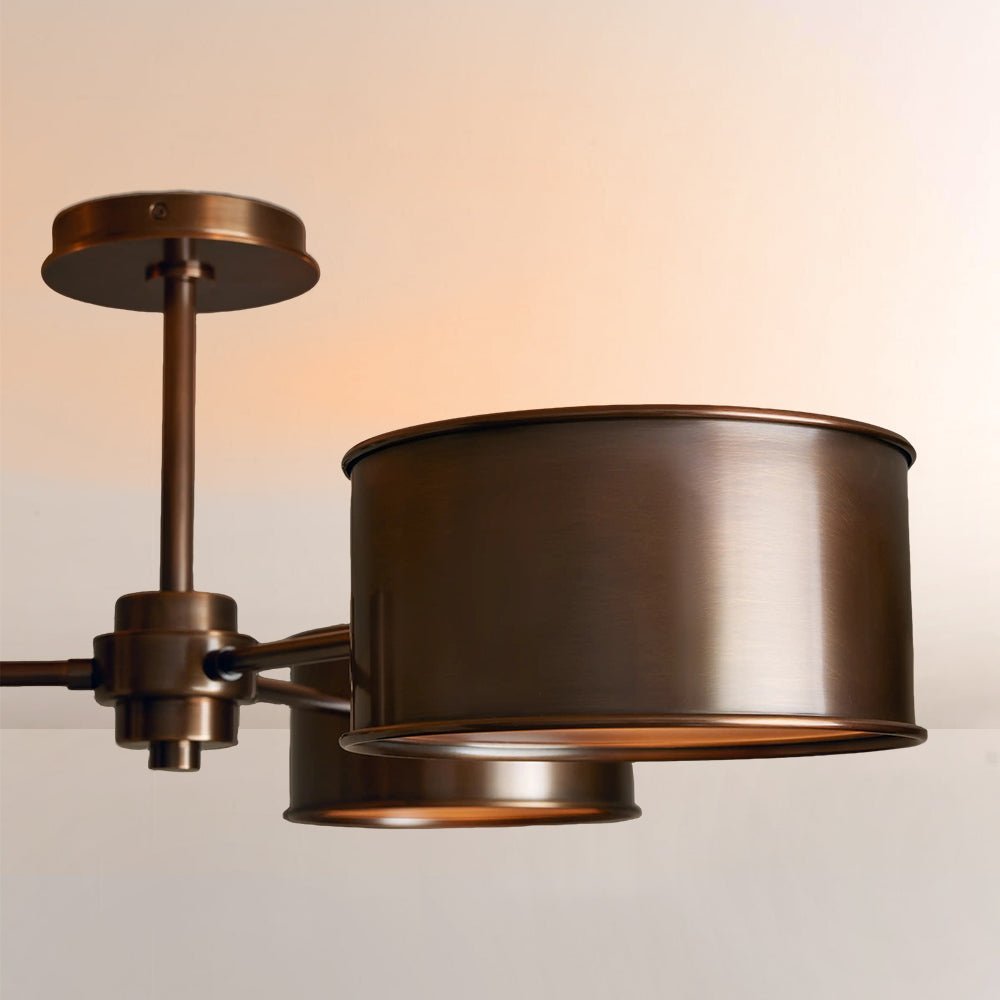 Daphna 3 - Light Metal Semi - Flush Mount - lampmodern