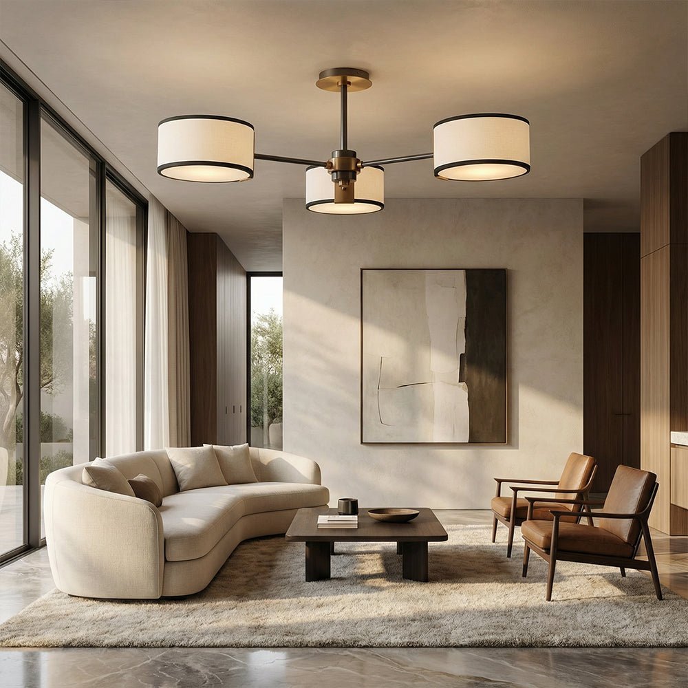 Daphna 3 - Light Semi - Flush Mount - lampmodern