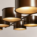 Daphna Linear Metal Drum Chandelier - lampmodern