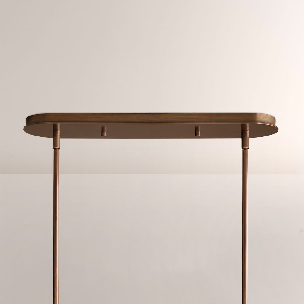 Daphna Linear Metal Drum Chandelier - lampmodern