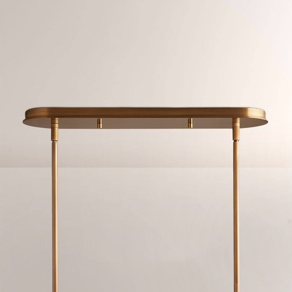 Daphna Linear Metal Drum Chandelier - lampmodern