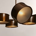 Daphna Linear Metal Drum Chandelier - lampmodern